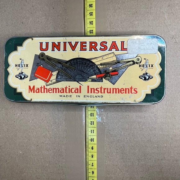 Helix Universal Mathematical Instrument tin box vintage - Picture 5 of 7